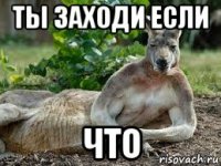 ты заходи если что
