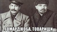  гомарджоба, товарищи