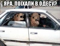 яра, поїхали в одесу? 
