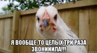  я вообще-то целых три раза звонииила!!!