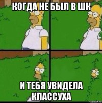 когда не был в шк и тебя увидела классуха