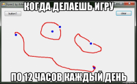 когда делаешь игру по 12 часов каждый день