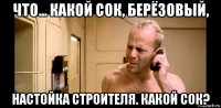 что... какой сок, берёзовый, настойка строителя. какой сок?