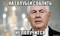 на голубей свалить не получится