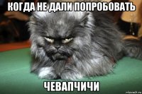 когда не дали попробовать чевапчичи
