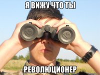 я вижу что ты революционер