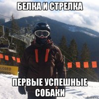 белка и стрелка первые успешные собаки