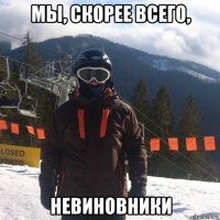 мы, скорее всего, невиновники