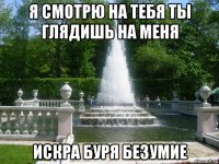 я смотрю на тебя ты глядишь на меня искра буря безумие