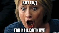 вот гад так и не воткнул