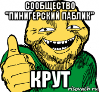 сообщество "пинигерский паблик" крут