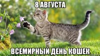 8 августа всемирный день кошек