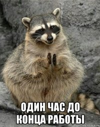  один час до конца работы