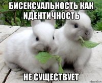 бисексуальность как идентичность не существует