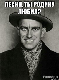 песня, ты родину любил? 