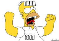 папа зол