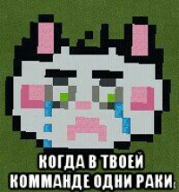  когда в твоей комманде одни раки