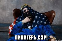  пинигерь,сэр!