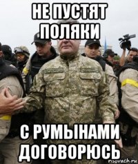 не пустят поляки с румынами договорюсь