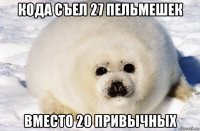 кода съел 27 пельмешек вместо 20 привычных