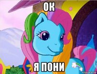 ок я пони
