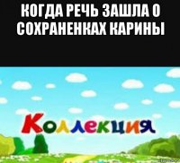 когда речь зашла о сохраненках карины 