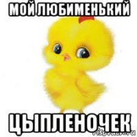 мой любименький цыпленочек
