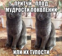 притчи - плод мудрости поколений или их тупости