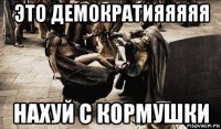 это демократияяяяя нахуй с кормушки