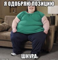 я одобряю позицию шнура