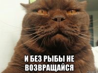  и без рыбы не возвращайся