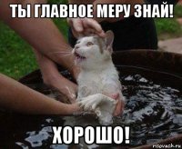 ты главное меру знай! хорошо!