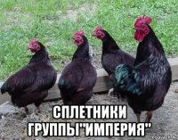  сплетники группы"империя"