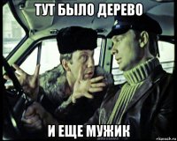 тут было дерево и еще мужик