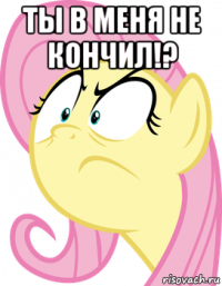 ты в меня не кончил!? 