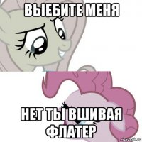 выебите меня нет ты вшивая флатер