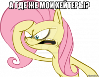 а где же мои хейтеры? 