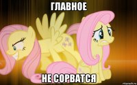 главное не сорватся