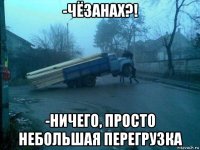 -чёзанах?! -ничего, просто небольшая перегрузка