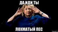 да иди ты лохматый пес