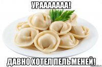 урааааааа! давно хотел пельменей!