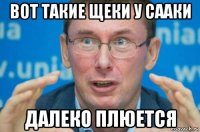 вот такие щеки у сааки далеко плюется
