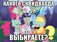 какого сквидварда выбираете?