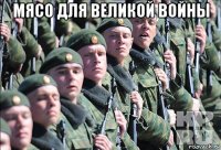 мясо для великой войны 