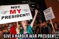  give a harder war president