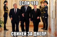 если что свиней за днепр