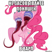 не засовывайте поняшек в варп