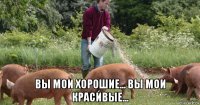  вы мои хорошие... вы мои красивые...