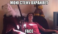 мою стену охраняет face