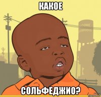 какое сольфеджио?